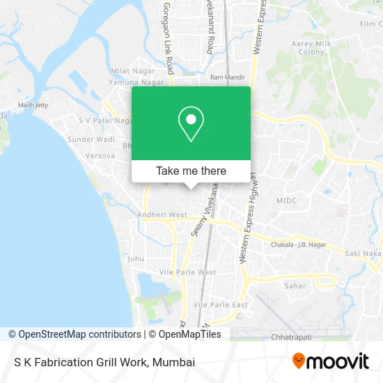 S K Fabrication Grill Work map