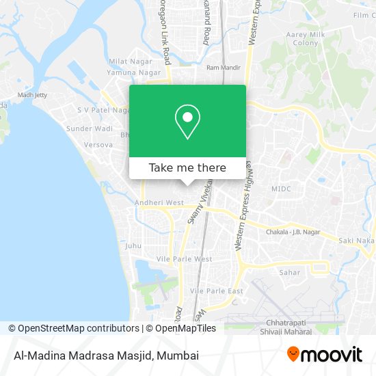 Al-Madina Madrasa Masjid map