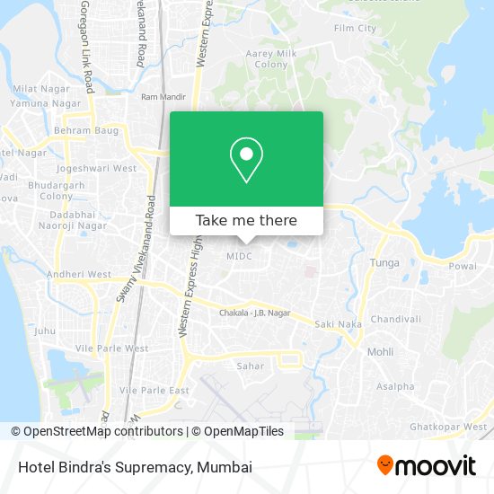 Hotel Bindra's Supremacy map