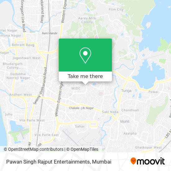 Pawan Singh Rajput Entertainments map