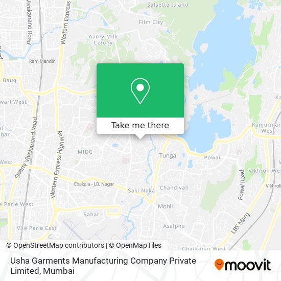 Usha Garments Manufacturing Company Private Limited map