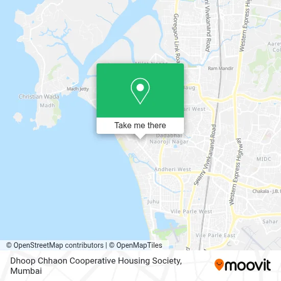 Dhoop Chhaon Co-Operative Housing Society map