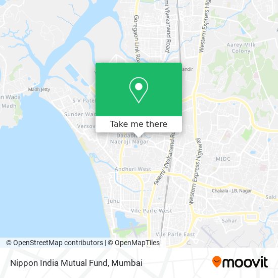 Nippon India Mutual Fund map