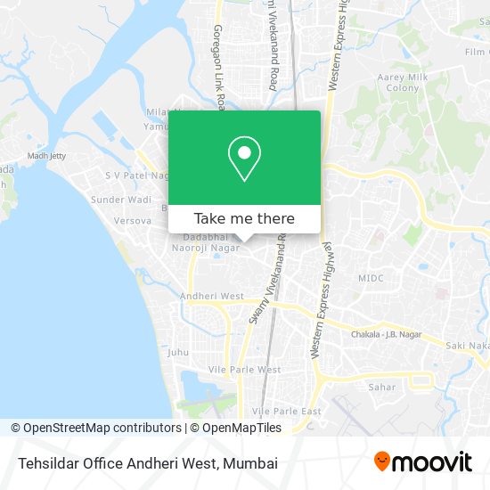 Tehsildar Office Andheri West map