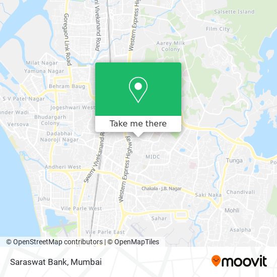 Saraswat Bank map