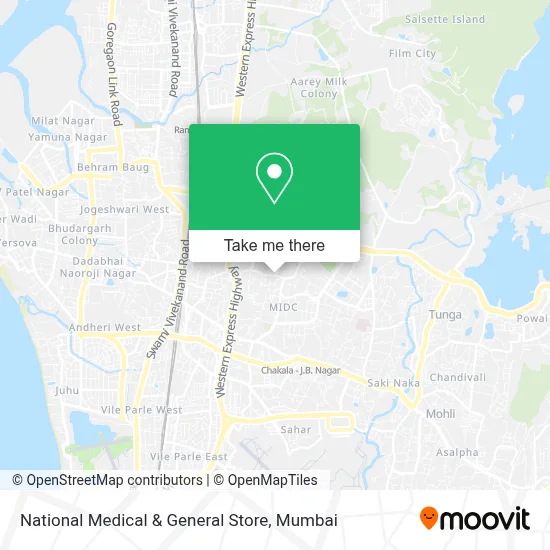 National Medical & General Store map