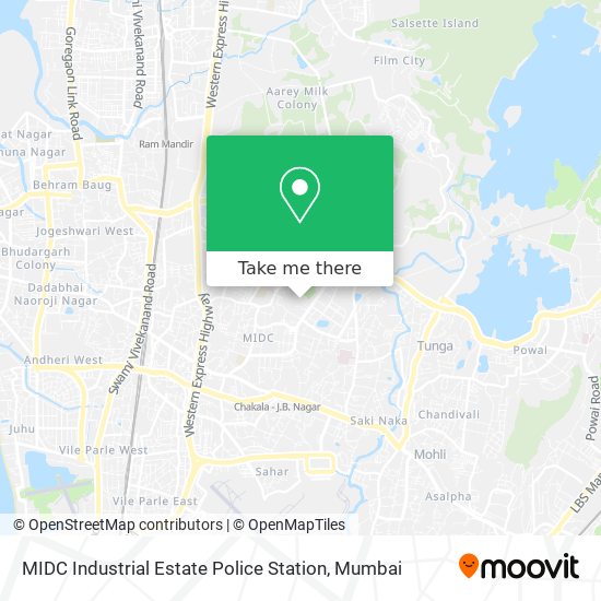 MIDC Industrial Estate Police Station map