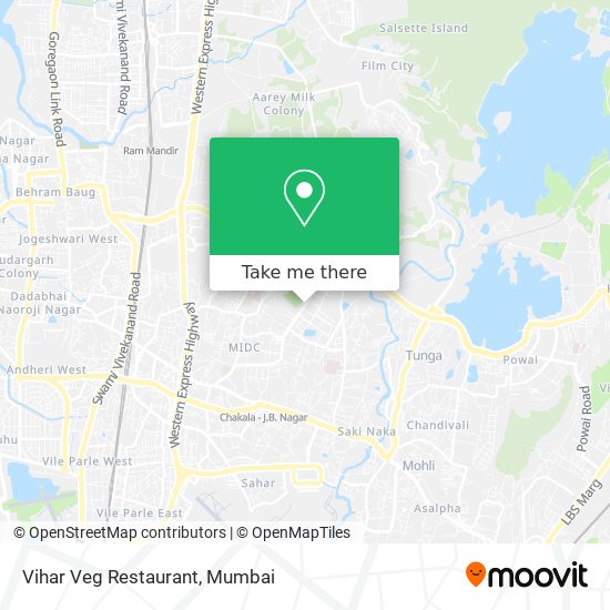 Vihar Veg Restaurant map