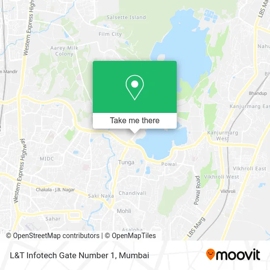 L&T Infotech Gate Number 1 map