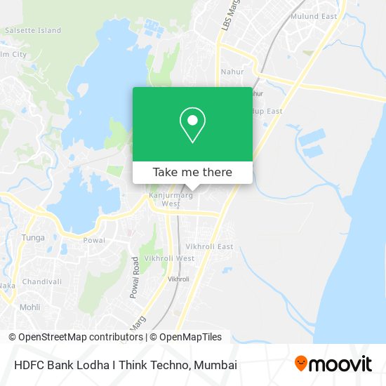 HDFC Bank Lodha I Think Techno map