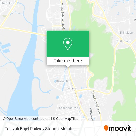 Talavali Brijel Railway Station map