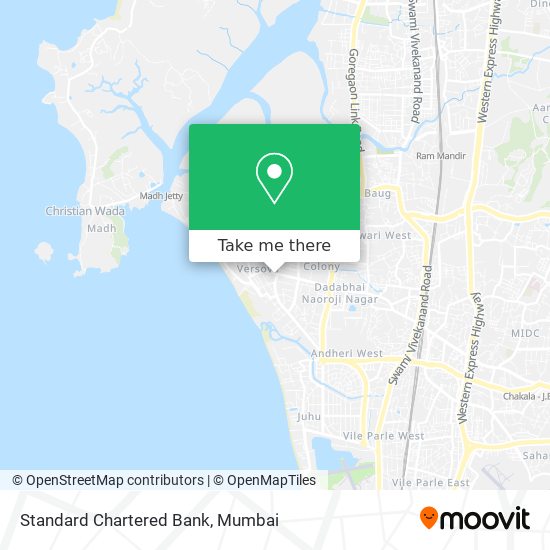 Standard Chartered Bank map