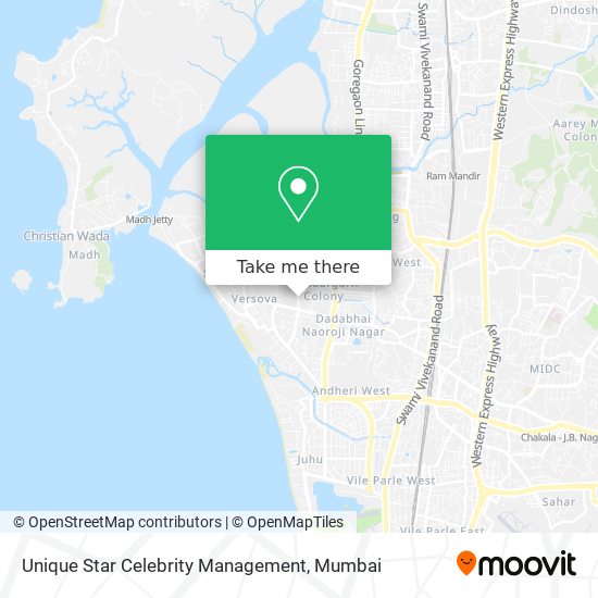 Unique Star Celebrity Management map