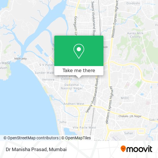 Dr Manisha Prasad map