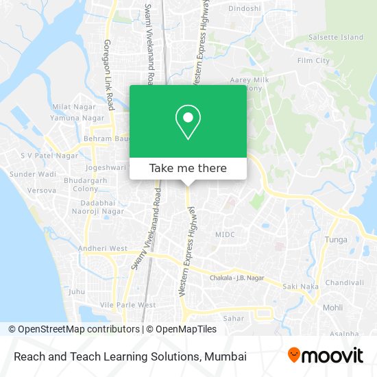 Reach and Teach Learning Solutions map