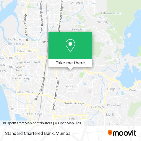 Standard Chartered Bank map