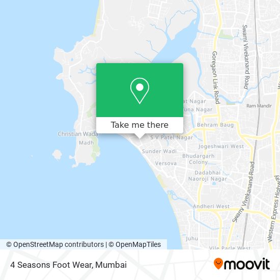 4 Seasons Foot Wear map