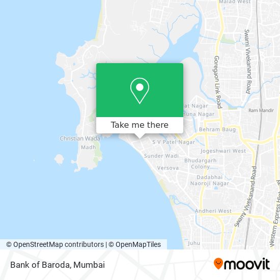 Bank of Baroda map