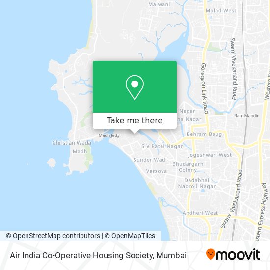 Air India Co-Operative Housing Society map