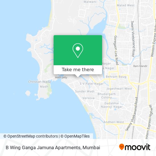 B Wing Ganga Jamuna Apartments map
