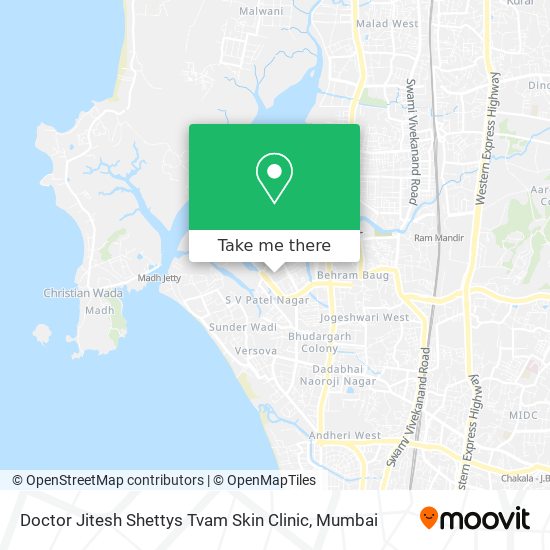 Doctor Jitesh Shettys Tvam Skin Clinic map