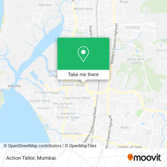 Action Tailor map