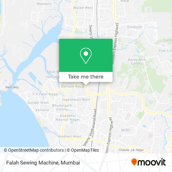 Falah Sewing Machine map