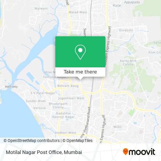 Motilal Nagar Post Office map