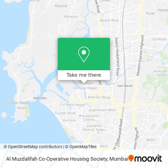 Al Muzdalifah Co-Operative Housing Society map