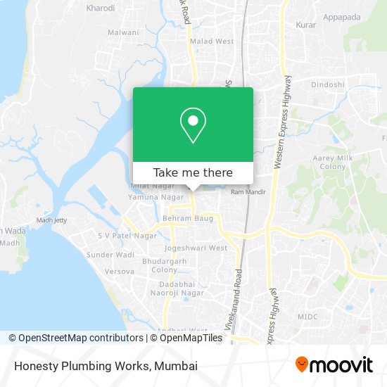 Honesty Plumbing Works map