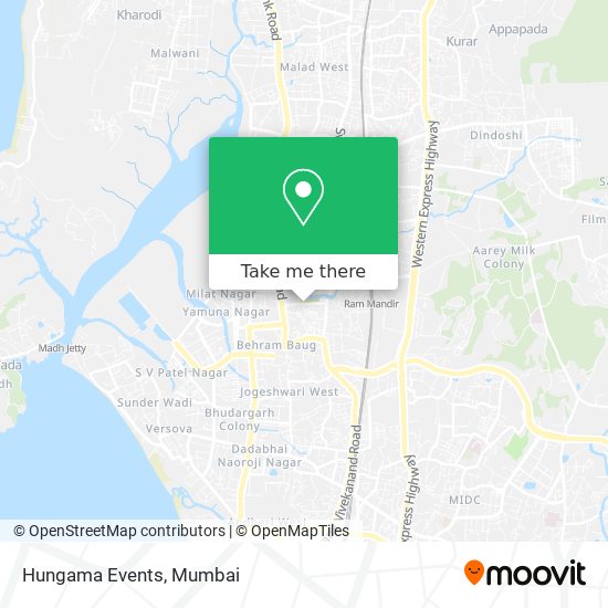 Hungama Events map