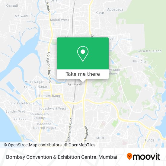 Bombay Convention & Exhibition Centre map