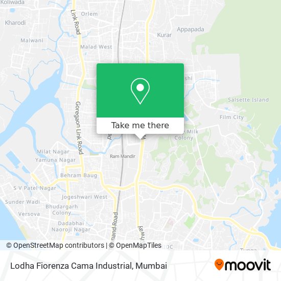 Lodha Fiorenza Cama Industrial map