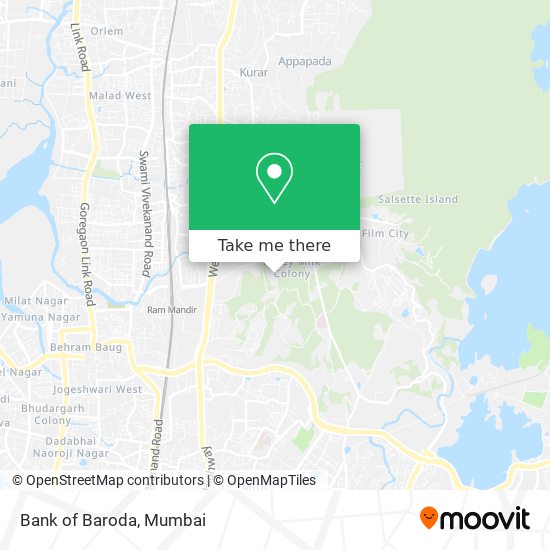 Bank of Baroda map