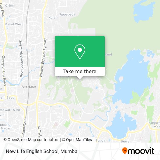 New Life English School map