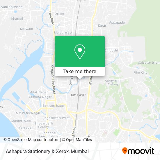 Ashapura Stationery & Xerox map