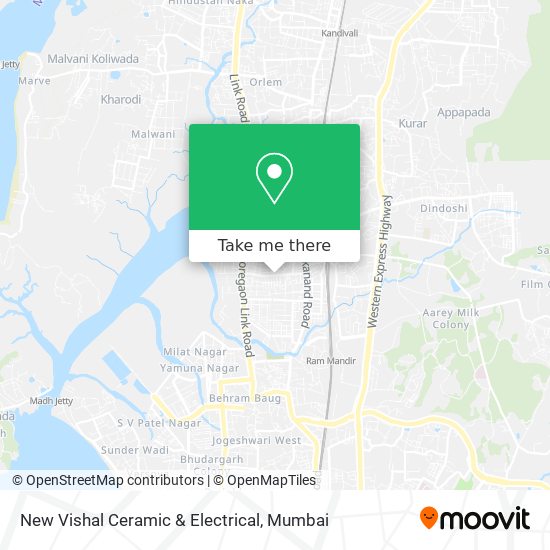 New Vishal Ceramic & Electrical map