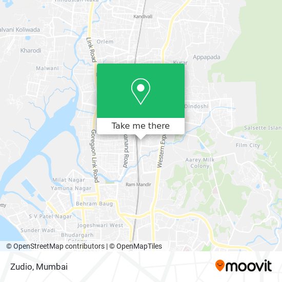 How to get to Zudio in Goregaon by Bus, Train or Metro?