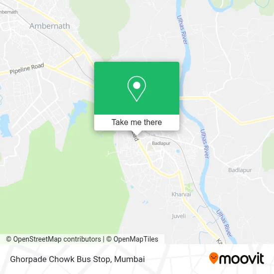 Ghorpade Chowk Bus Stop map