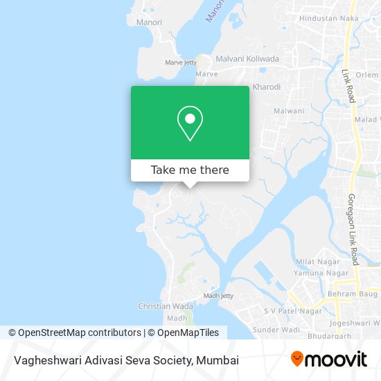 Vagheshwari Adivasi Seva Society map