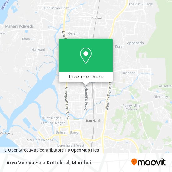 Arya Vaidya Sala Kottakkal map