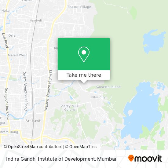 Indira Gandhi Institute of Development map