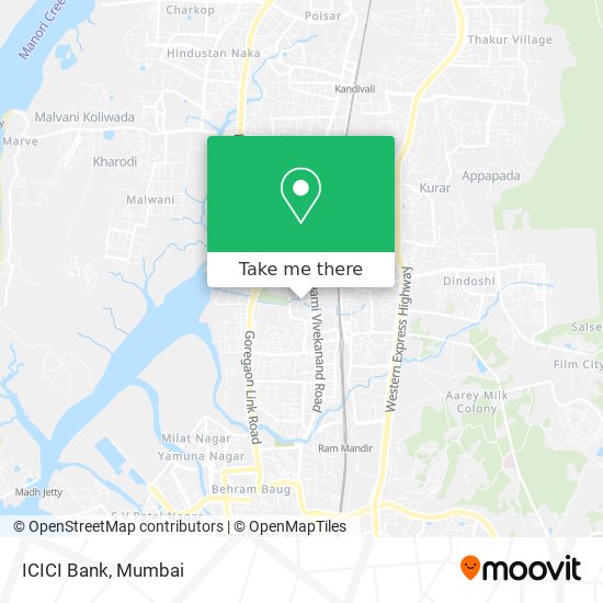 ICICI Bank map