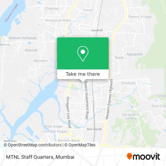 MTNL Staff Quarters map