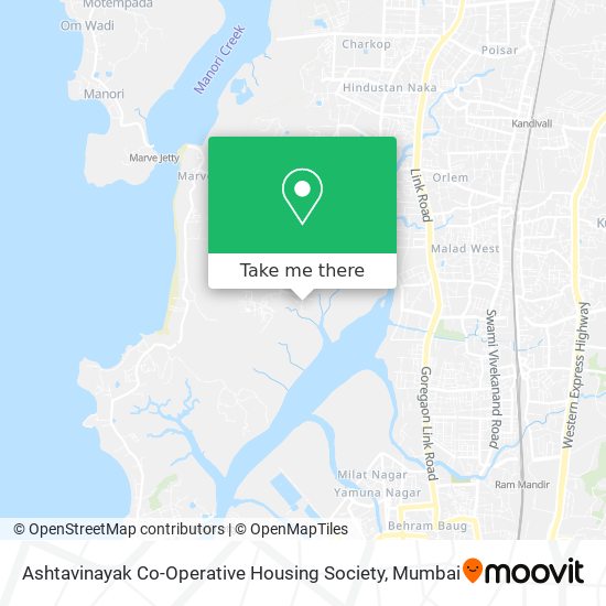 Ashtavinayak Co-Operative Housing Society map