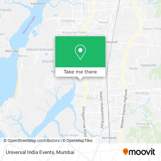Universal India Events map