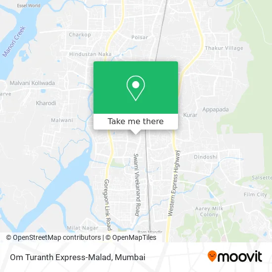 Om Turanth Express-Malad map