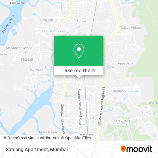 Satsang Apartment map