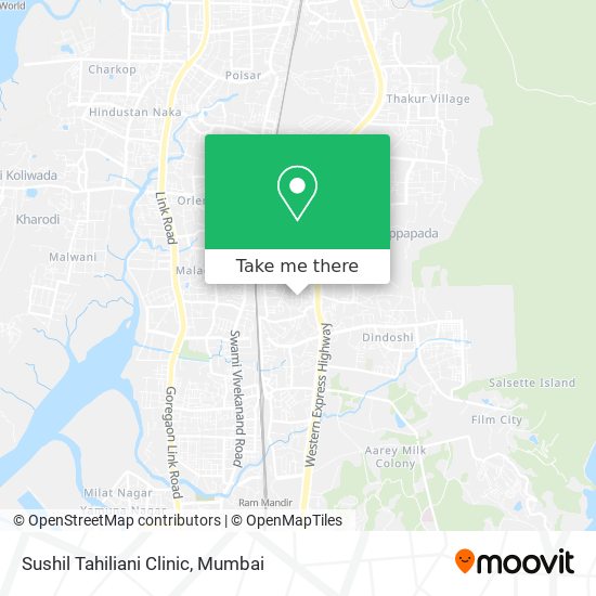 Sushil Tahiliani Clinic map