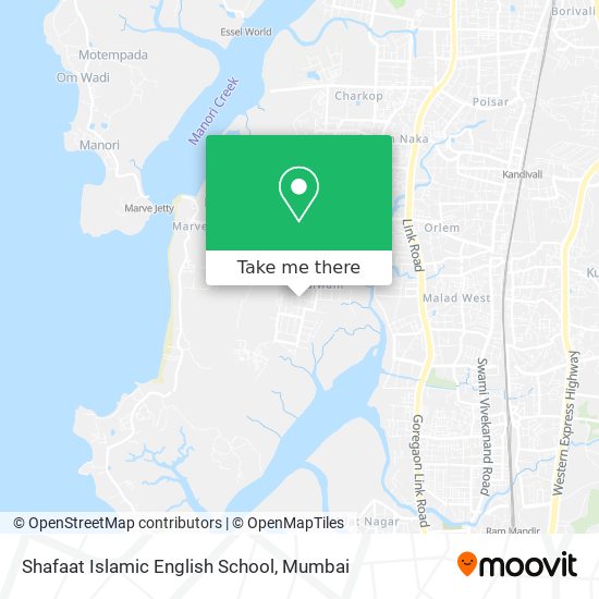 Shafaat Islamic English School map